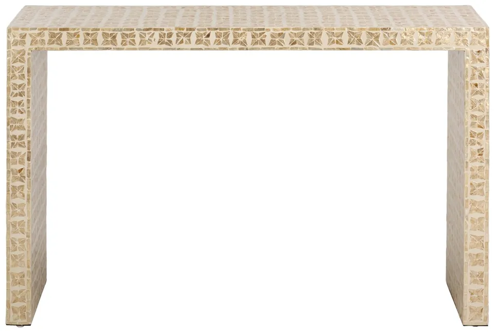 Vanina Console Table - White / Beige