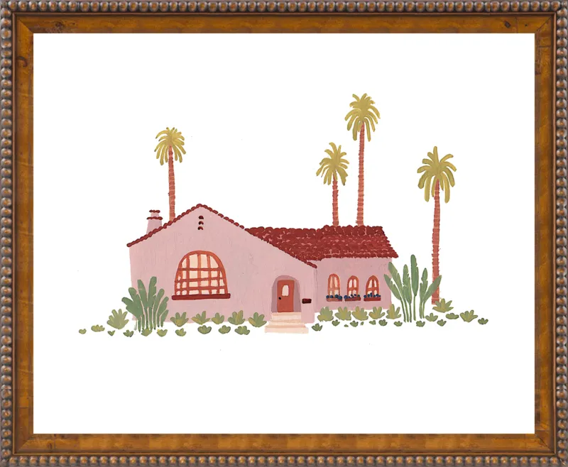Pink Bungalow by Taylor Ann for Artfully Walls