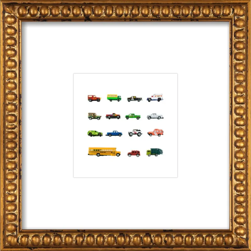 Vintage Toy Trucks by Jennifer Steen Booher for Artfully Walls