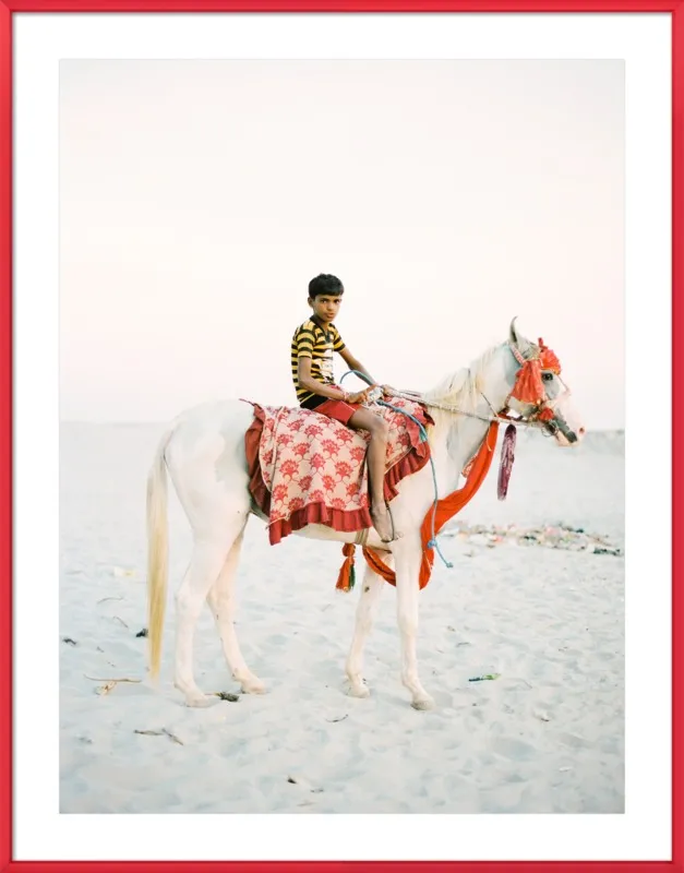 Boy on Horse by Andrew Jacona for Artfully Walls