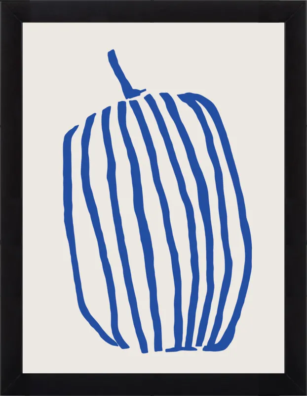 Striped pumpkin by Jessica Nielsen for Artfully Walls