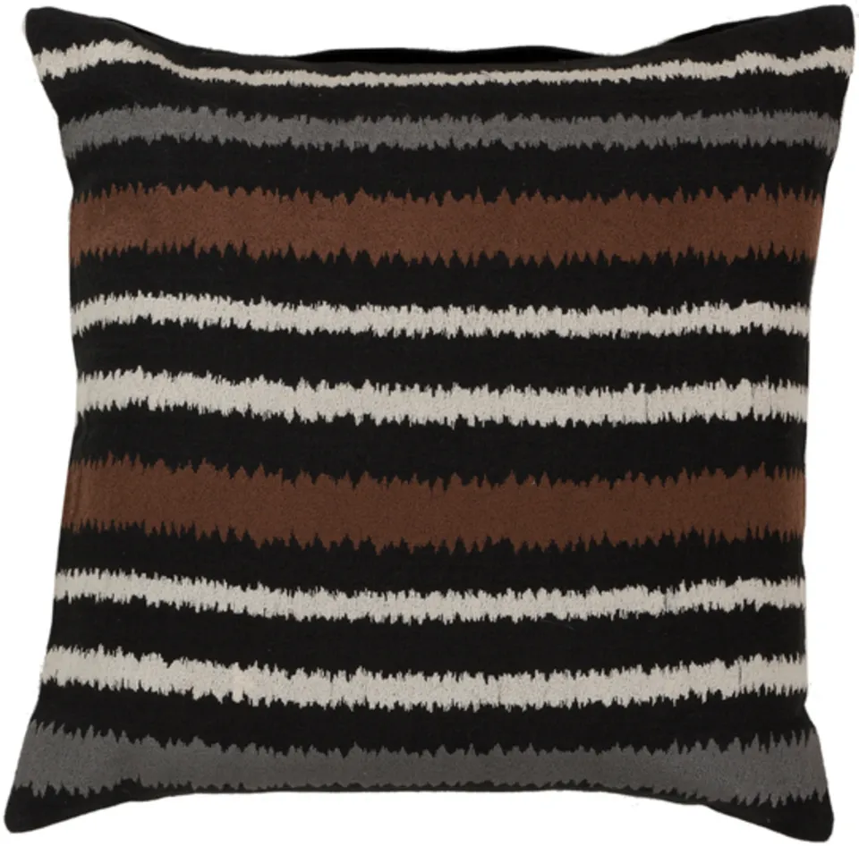 Ikat Stripe AR-101 18"L x 18"W Pillow Cover
