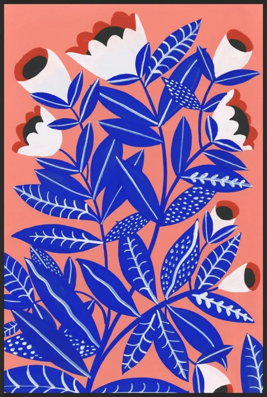 Blue Plant by Agathe Singer for Artfully Walls