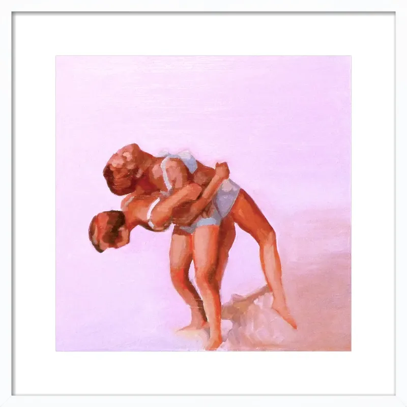 wrestling by Mary Sinner for Artfully Walls