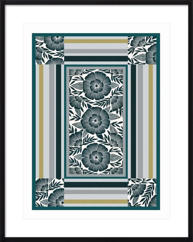 Botanical Frame 1 by Katharine Watson for Artfully Walls