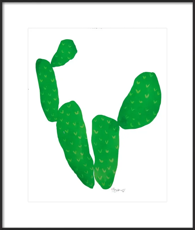 Green Cacti by Kate Roebuck for Artfully Walls