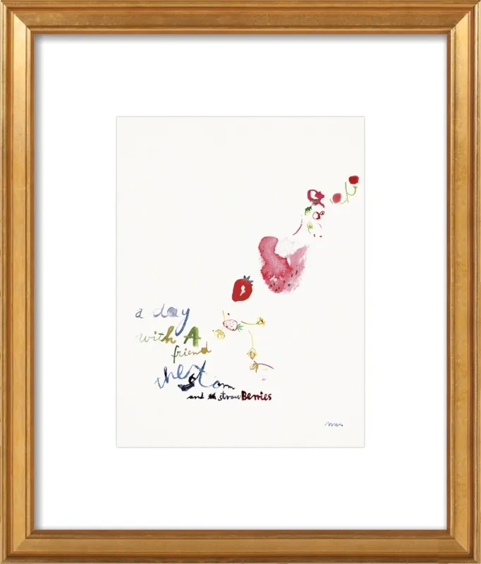 Strawberry Summer Storm by META WRABER for Artfully Walls