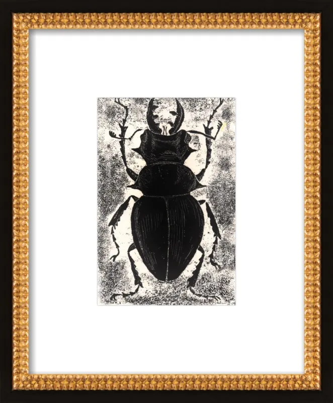 Black Beetle on White by Tennopent Sooster for Artfully Walls