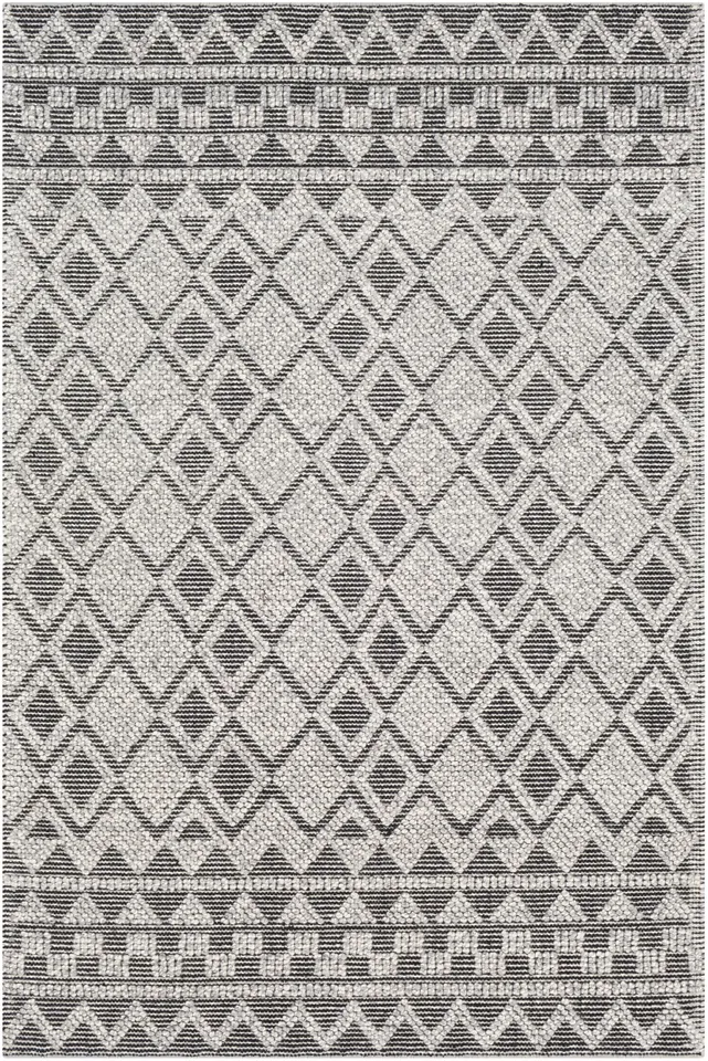 Hygge Gray Indoor 2' x 3' Handmade Rug