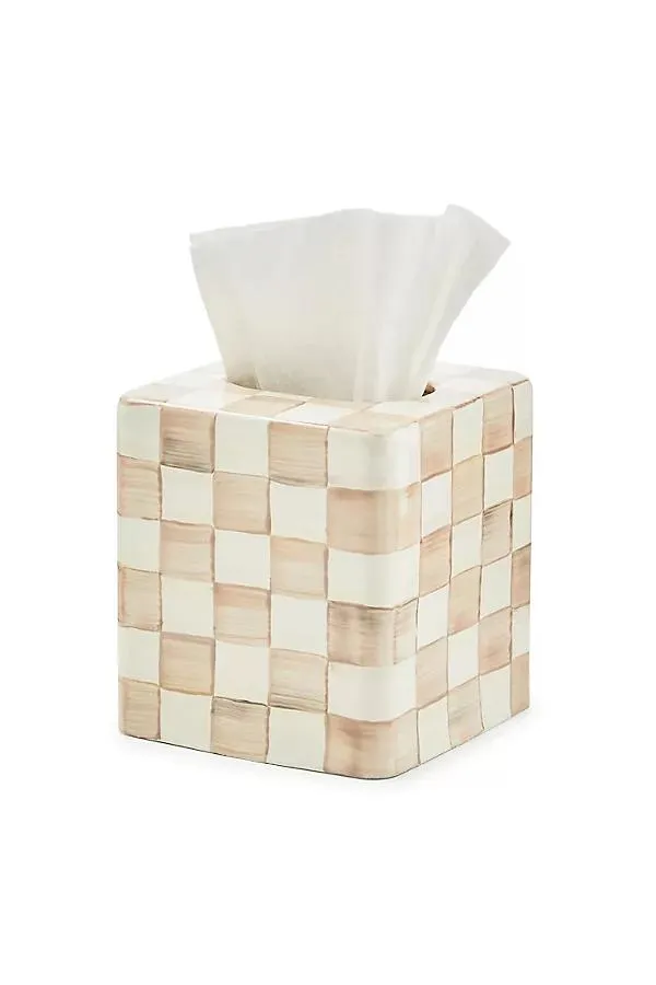 Checkered Boutique Tissue Box Cover