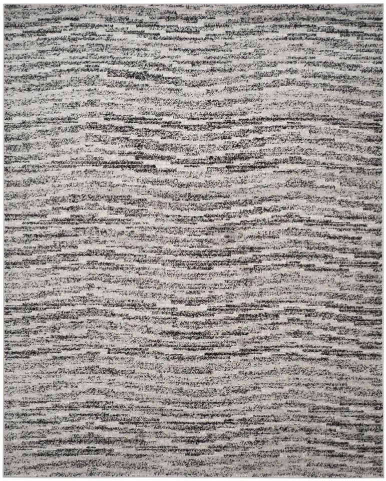 Arlo Home Woven Area Rug, ADR117A, Black/Silver,  9' X 12'