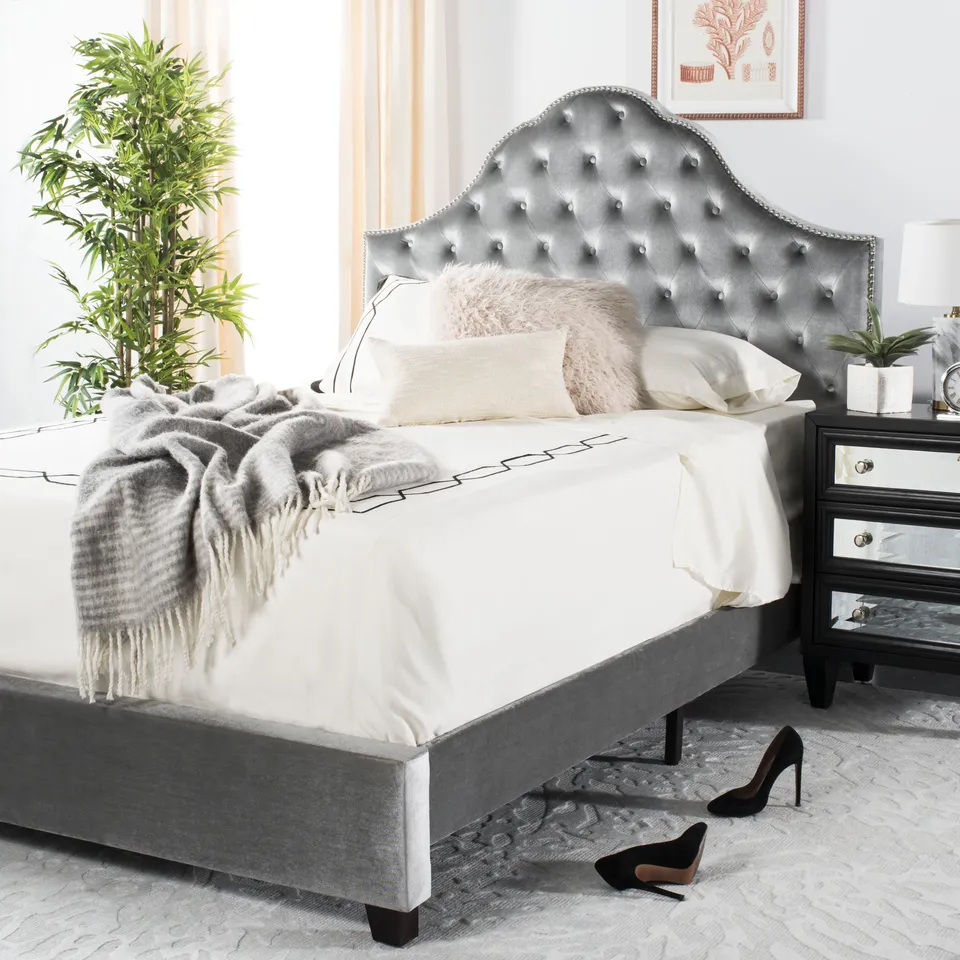 Beckham Bed - Light Gray - Full
