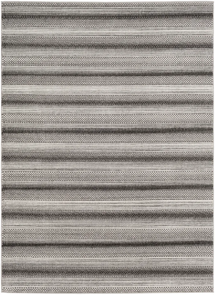 Nepali Gray Indoor 8'10" x 12'4" Machine Woven Rug