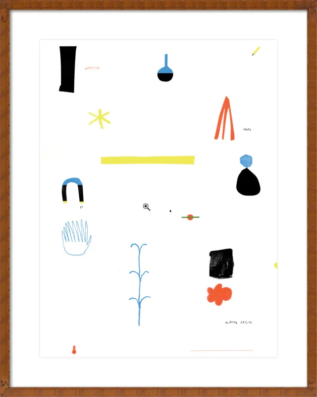 Working hard by playing around  by Agata Królak for Artfully Walls
