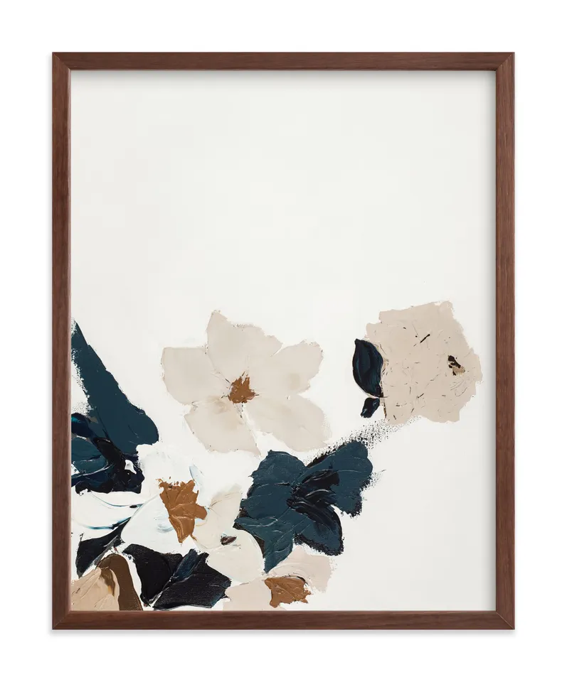 Abstract Botanical Floral Diptych I Limited Edition Fine Art Print