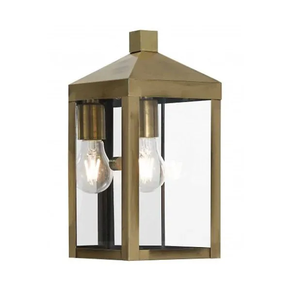 James Clear Glass Outdoor Wall Sconce