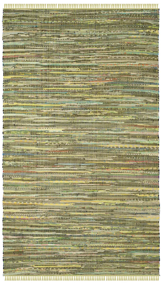 Arlo Home Hand Woven Area Rug, RAR127D, Light Green/Multi,  4' X 6'