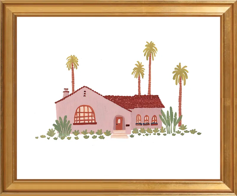 Pink Bungalow by Taylor Ann for Artfully Walls