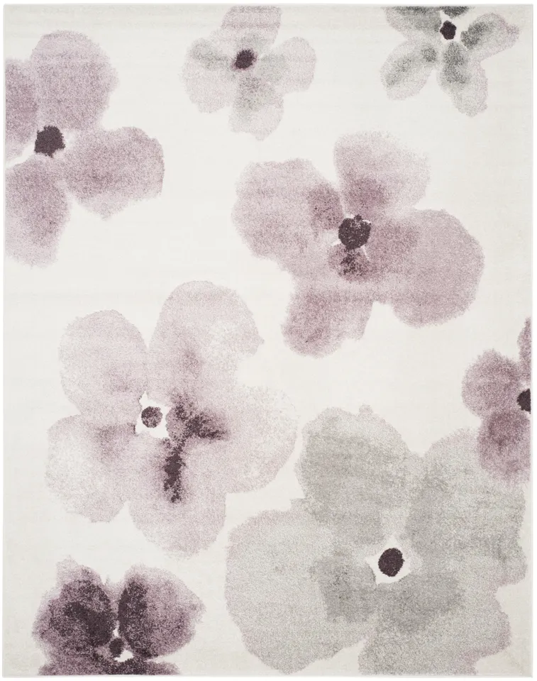 Arlo Home Woven Area Rug, ADR123L, Ivory/Purple,  8' X 10'