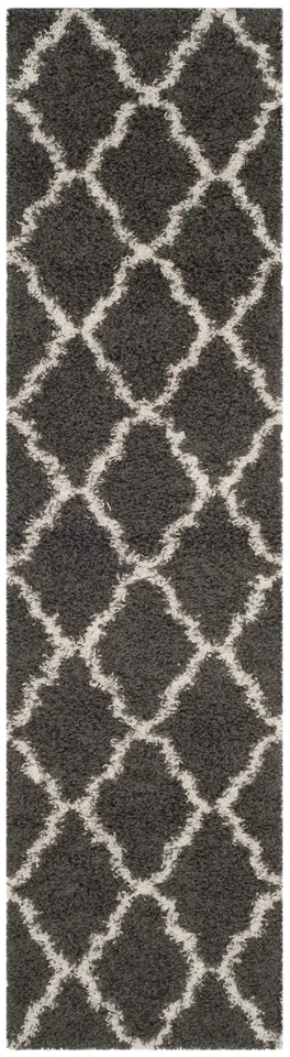 Arlo Home Woven Area Rug, SGDS257A, Dark Grey/Ivory,  2' 3" X 8'