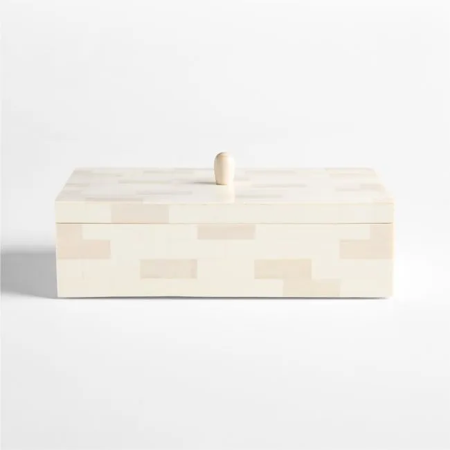 Colette Large 12" Resin Decorative Box by Laura Harrier and Tiffany Howell