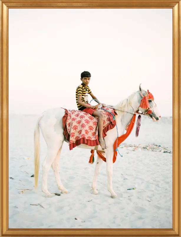 Boy on Horse by Andrew Jacona for Artfully Walls