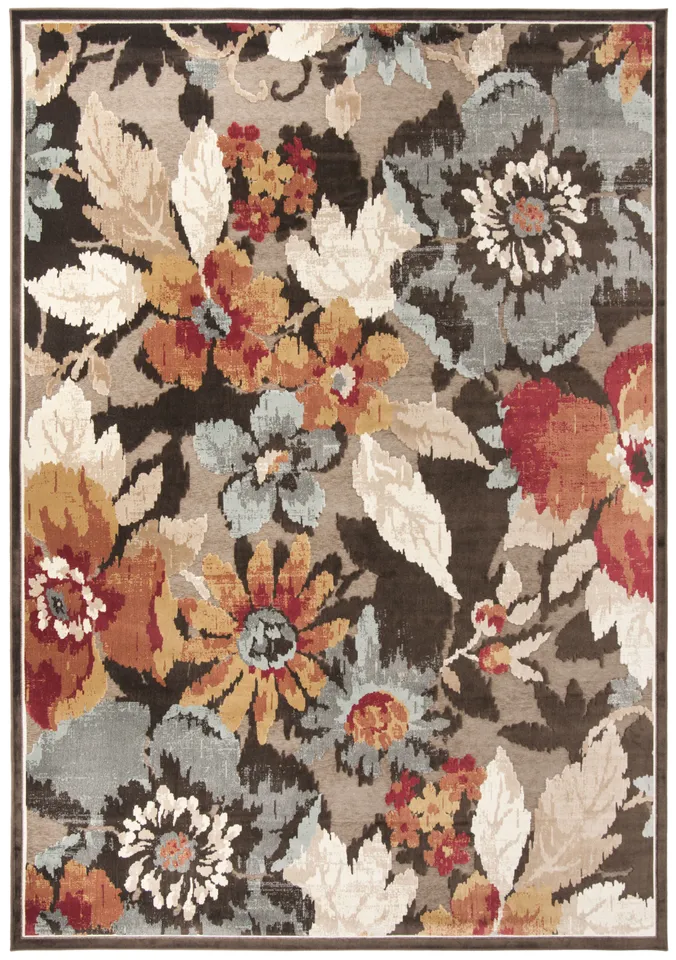 Arlo Home Woven Area Rug, PAR148-330, Dark Brown,  8' X 11' 2"