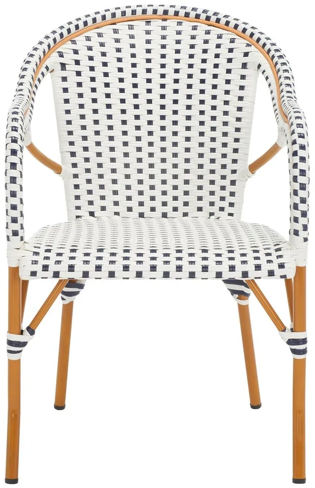 California Armchair, Set Of 2 - White / Navy