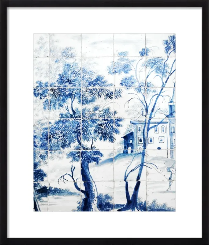 Lisbon Blue Tiles Two by Lupen Grainne for Artfully Walls