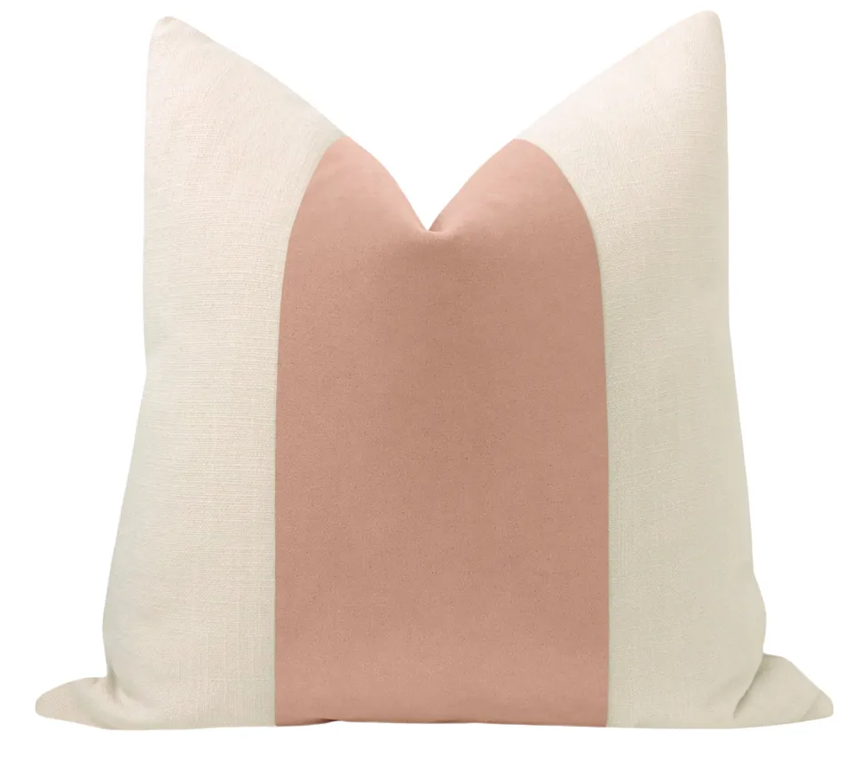 PANEL :: MOHAIR VELVET // BLUSH - 14" X 36"