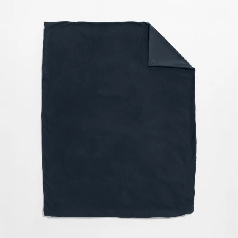 Scoop Deep Indigo 100% Organic Cotton Kids Twin Duvet Cover