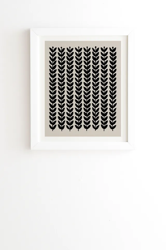 Herbs by Alisa Galitsyna - Framed Wall Art Basic White 20" x 20"