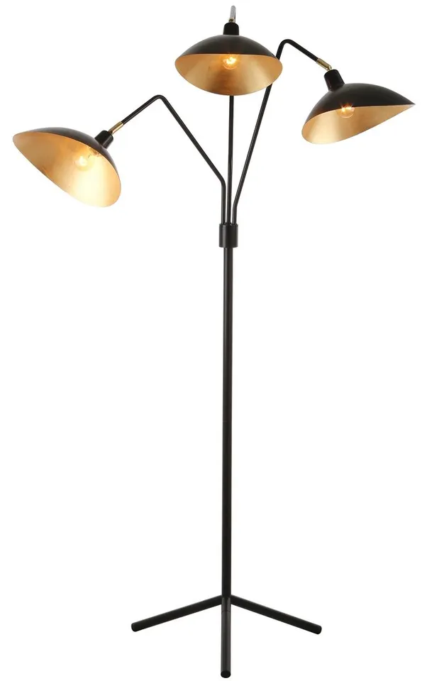 Iris 69.5-Inch High Floor Lamp - Black