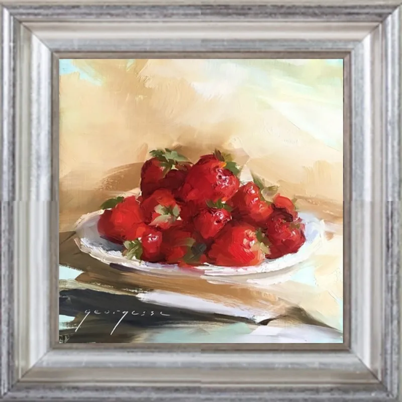 "Summer Strawberries 2" by Georgesse Gomez for Artfully Walls