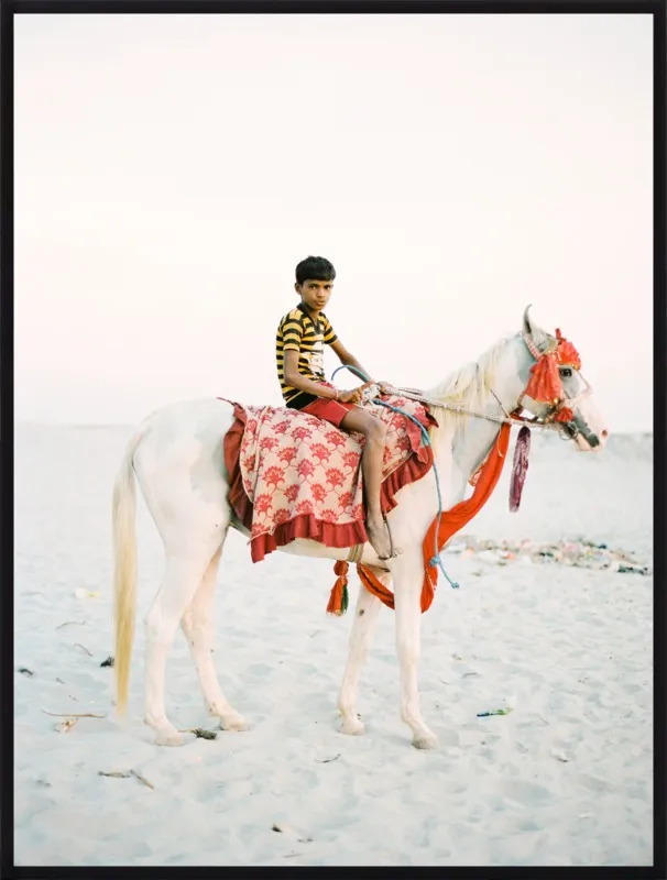 Boy on Horse by Andrew Jacona for Artfully Walls