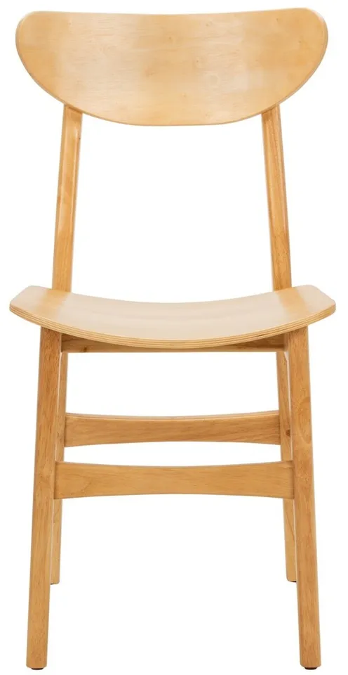 Lucca Retro Dining Chair, Set Of 2 - Natural