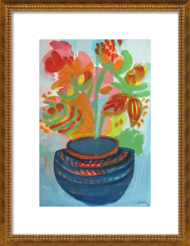 Red Flowers by Iria Fernandez Alvarez for Artfully Walls