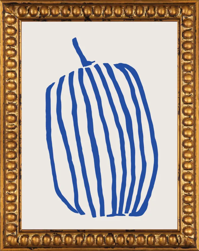 Striped pumpkin by Jessica Nielsen for Artfully Walls