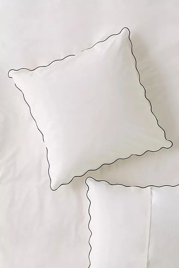 Cotton Marrow Scalloped Edge Euro Sham