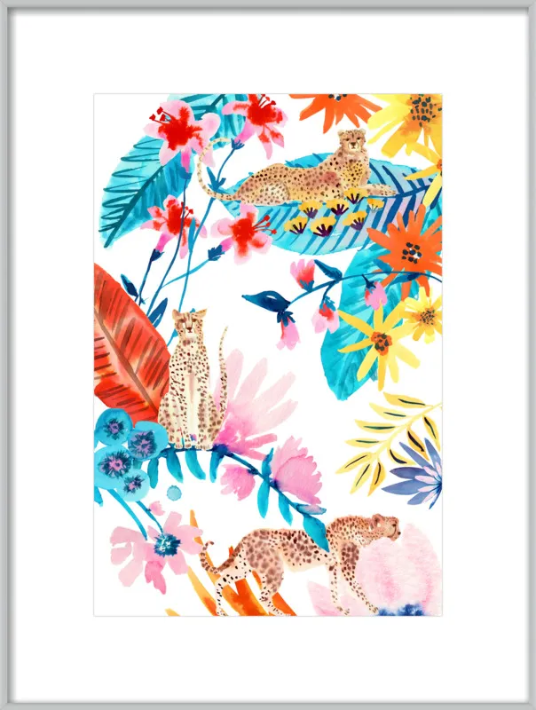 Cheetah Jungle by Jen Lindup for Artfully Walls