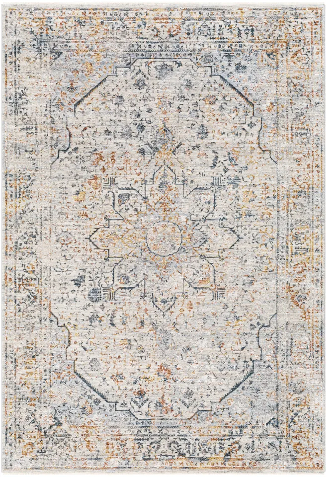 Laila Beige Indoor 5' x 7'5" Machine Woven Rug