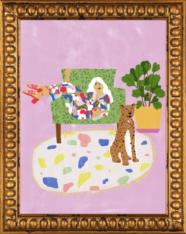 Lady and her tiger by Alja Horvat for Artfully Walls