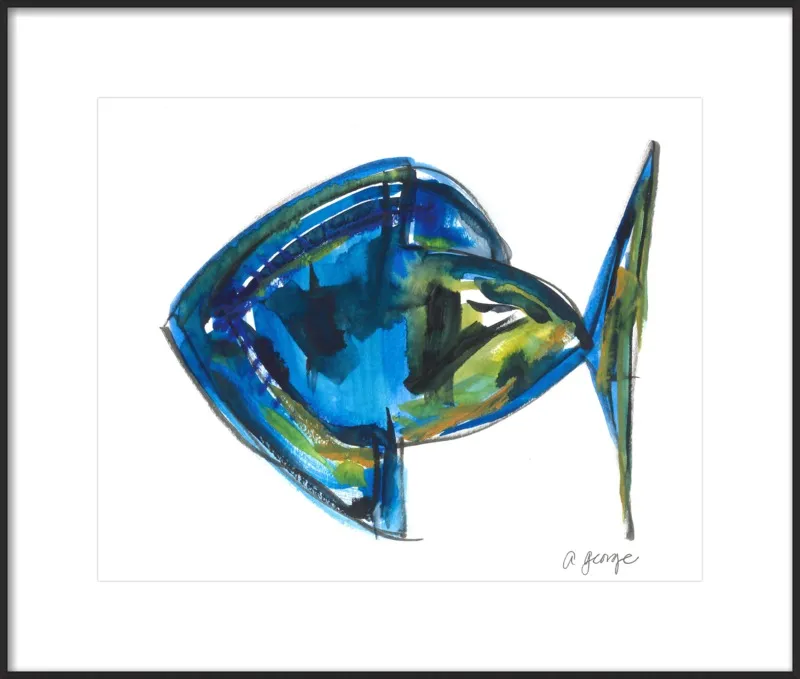 Asbtract Fish by Anthony George for Artfully Walls