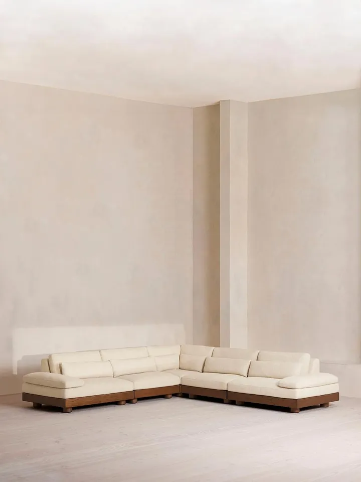 Truro Sectional Sofa, Corner Sofa, Textured Linen US