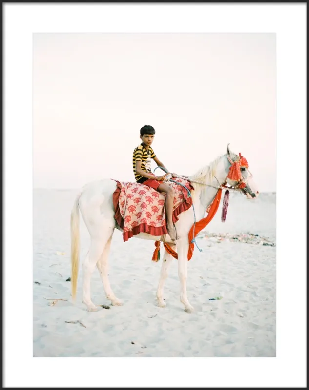 Boy on Horse by Andrew Jacona for Artfully Walls