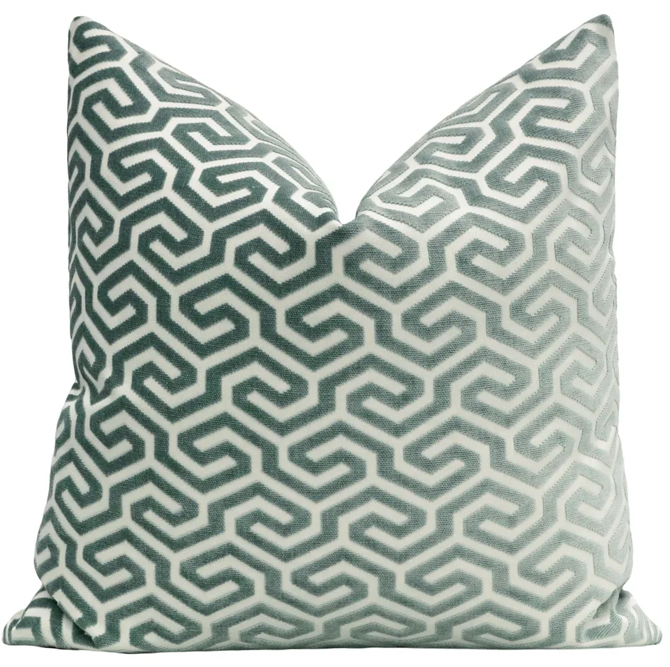 MING FRET VELVET // MINERAL - 20” X 26” STANDARD SHAM