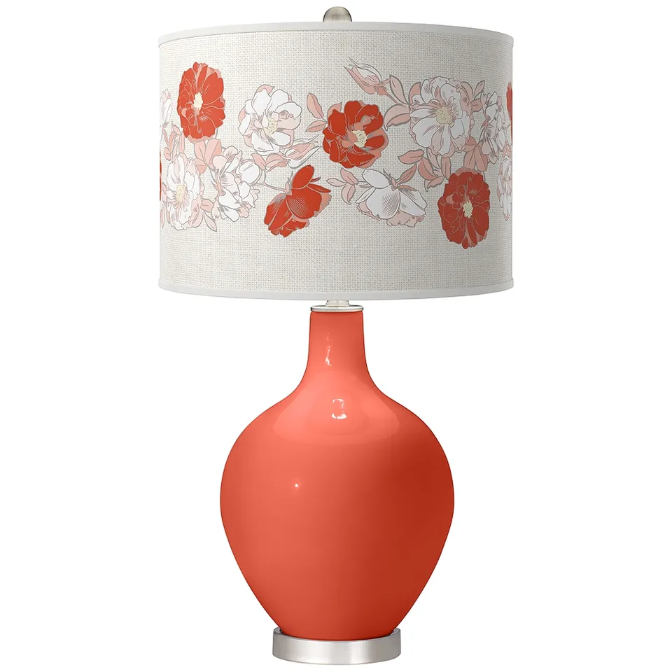 Koi Rose Bouquet Ovo Table Lamp