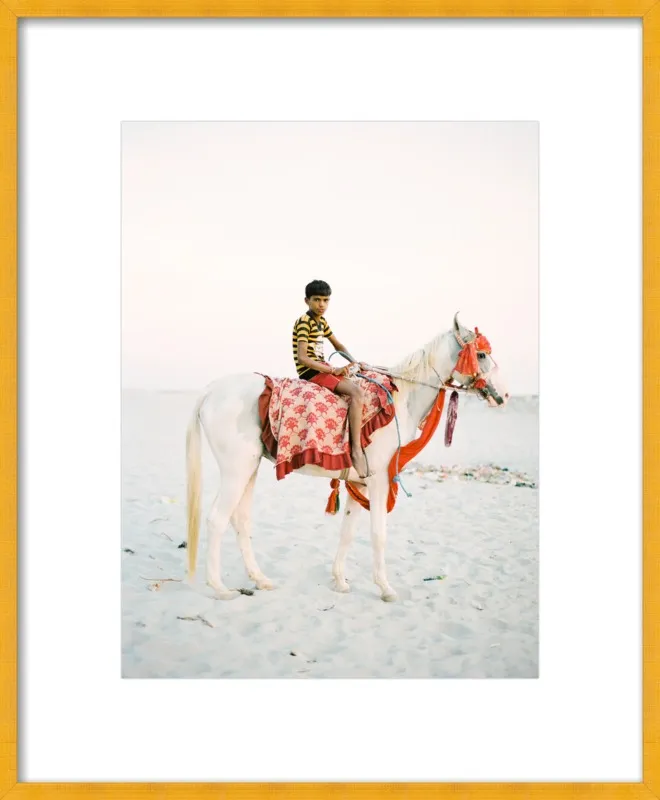 Boy on Horse by Andrew Jacona for Artfully Walls