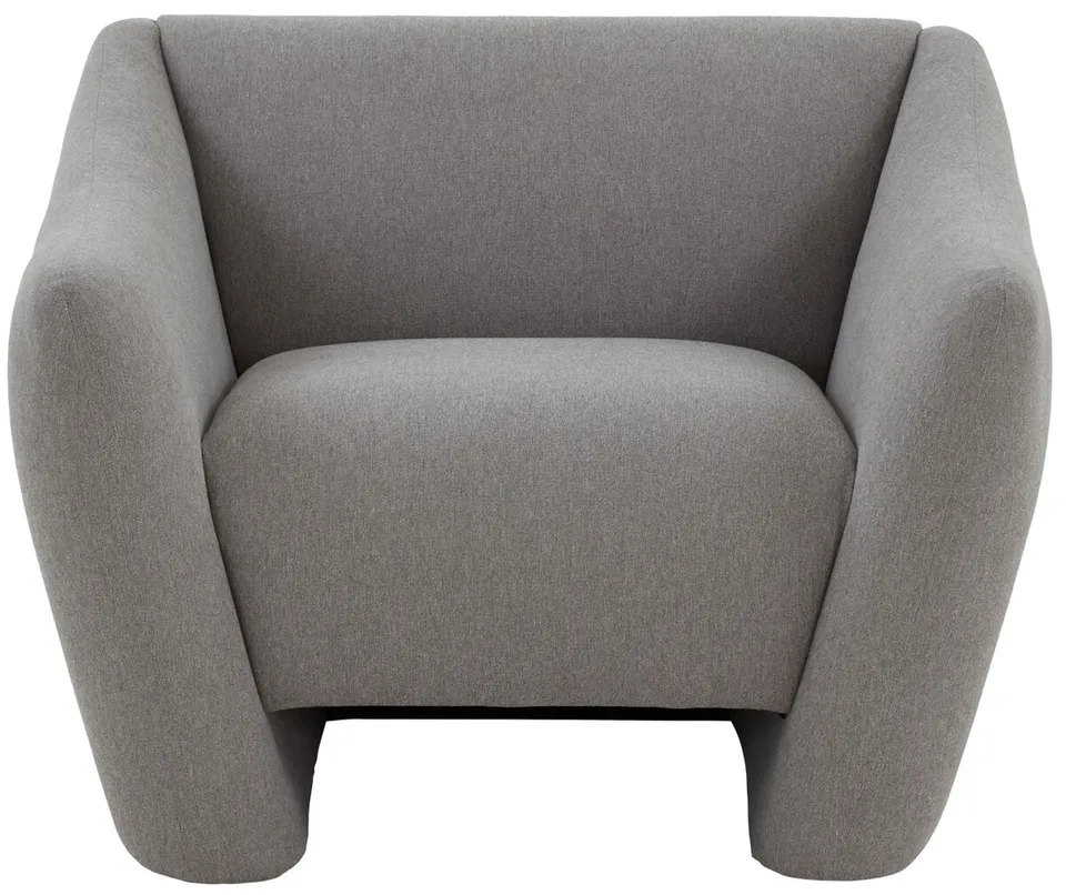 Stefanie Modern Accent Chair - Light Grey