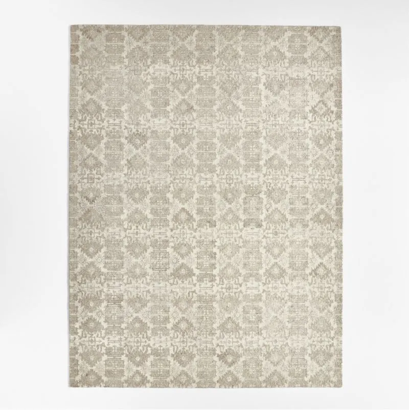 Alvarez Wool Hand-Tufted Ivory Runner Rug 2'10"x9'